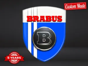 Brabus Emblèmes Silicone Auto Pro Personnalisables Résistants